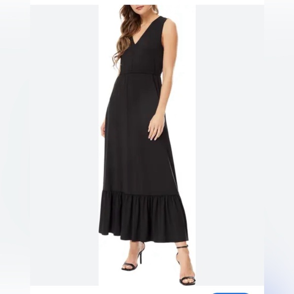 Nordstrom Dresses & Skirts - Nordstrom Black  Maxi Dress V-Neck Sleeveless Size 1X